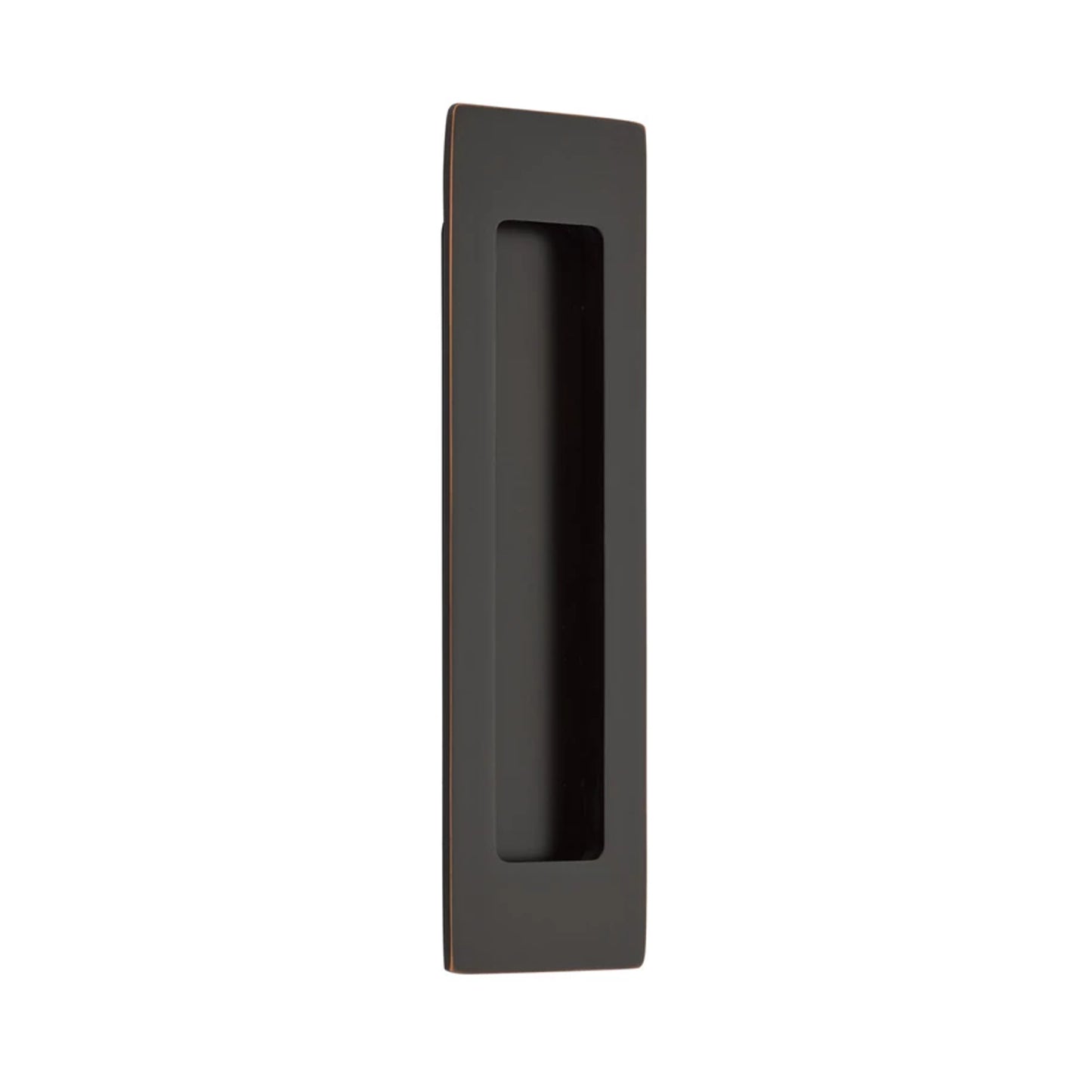 Modern Rectangular Flush Pull with Surface Screws