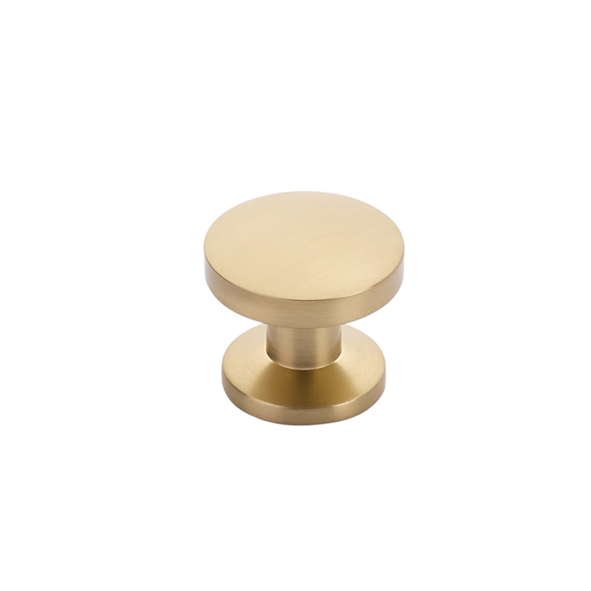 Schaub Northport Smooth Round Knob 1-3/8" Signature Satin Brass