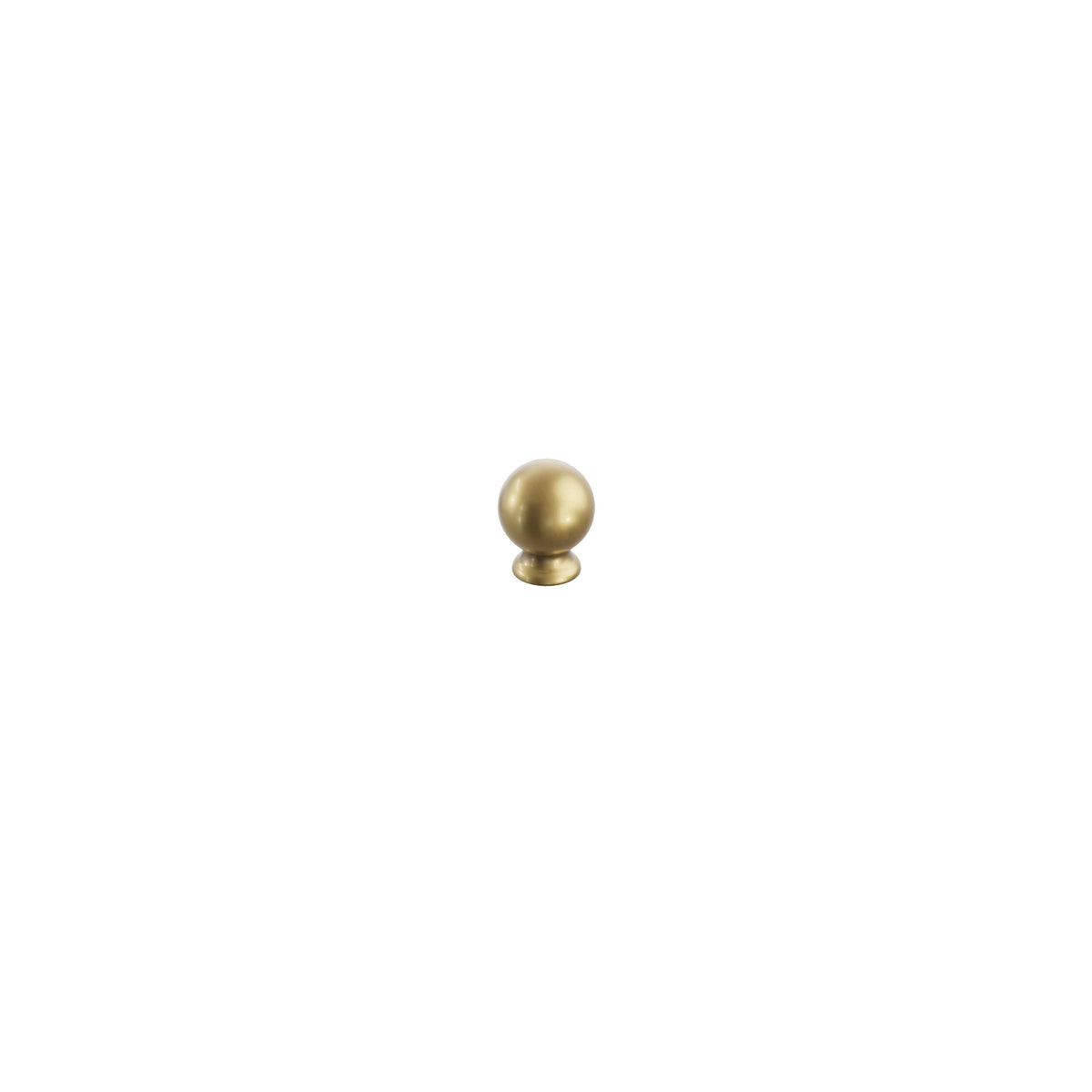 Schaub Avenue Round Knob 1-1/4" Vintage Brass