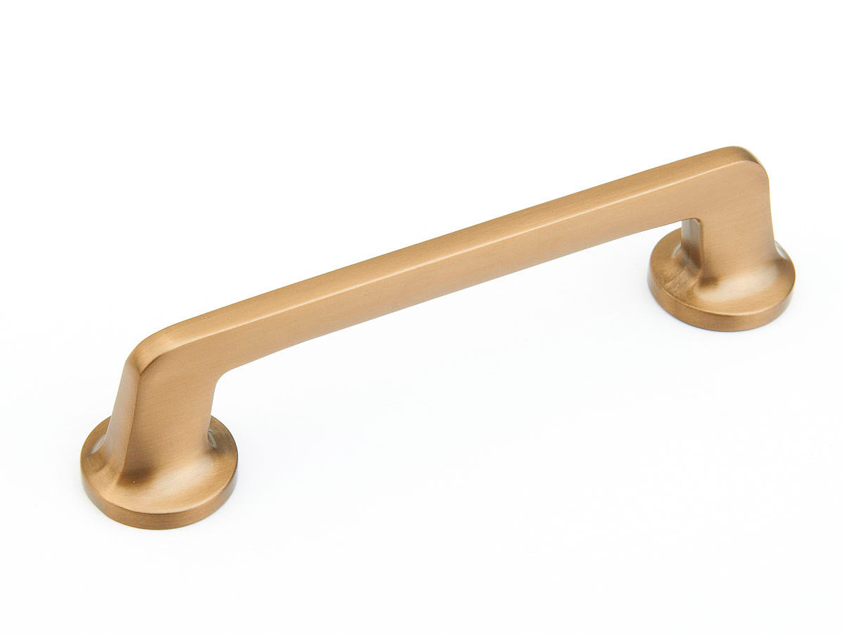 Schaub Northport Pull with round bases 5" Brushed Bronze