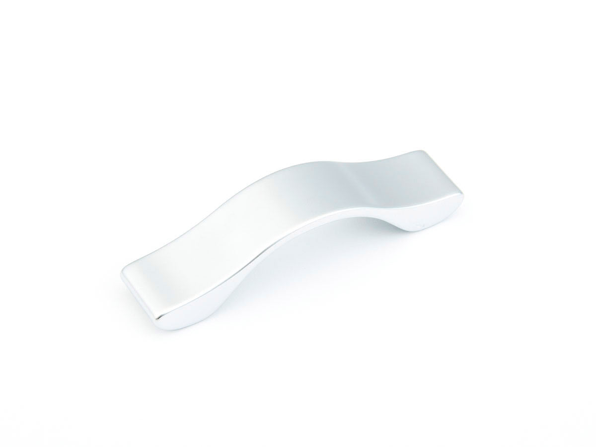 Schaub Wave Pull 2-1/2" Matte Chrome