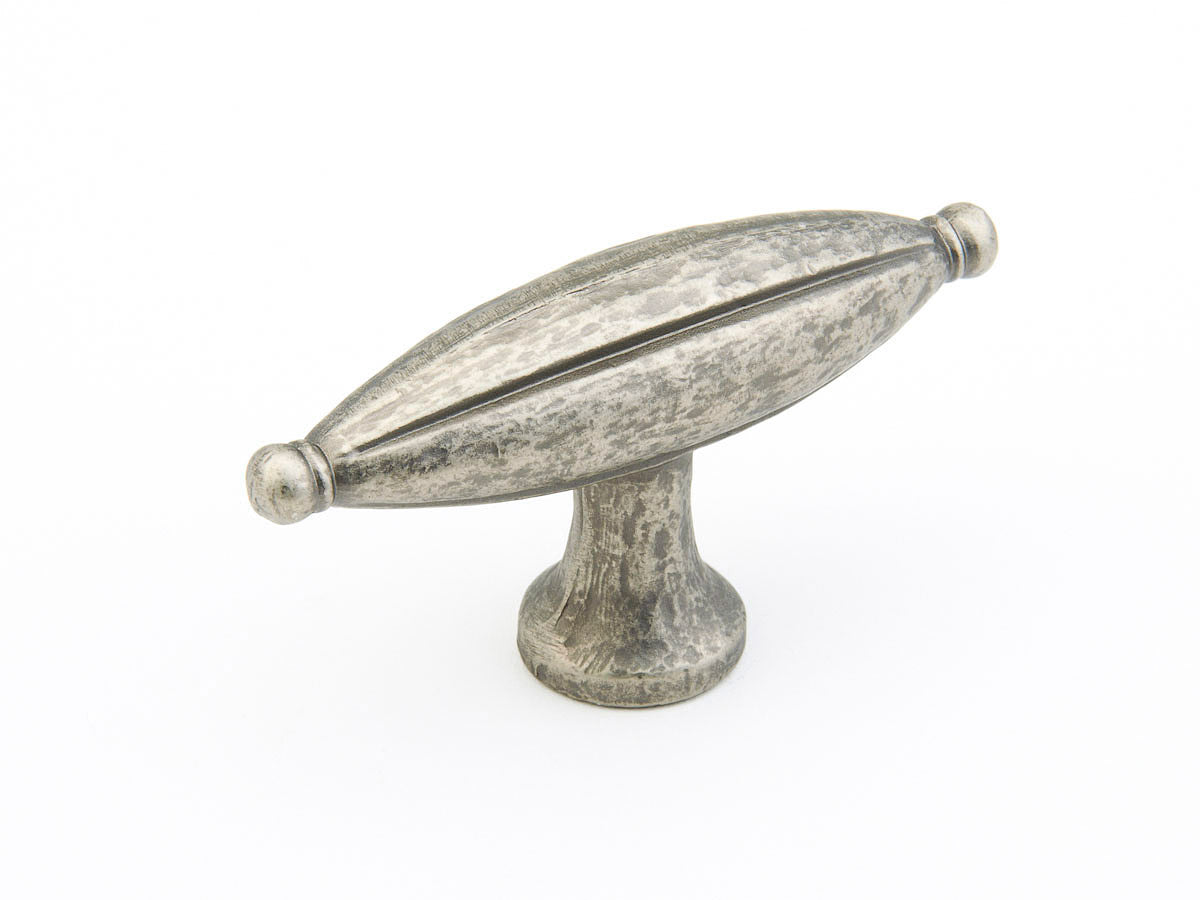 Schaub Siena T-Knob Vibra Nickel 2-7/8" Vibra Nickel