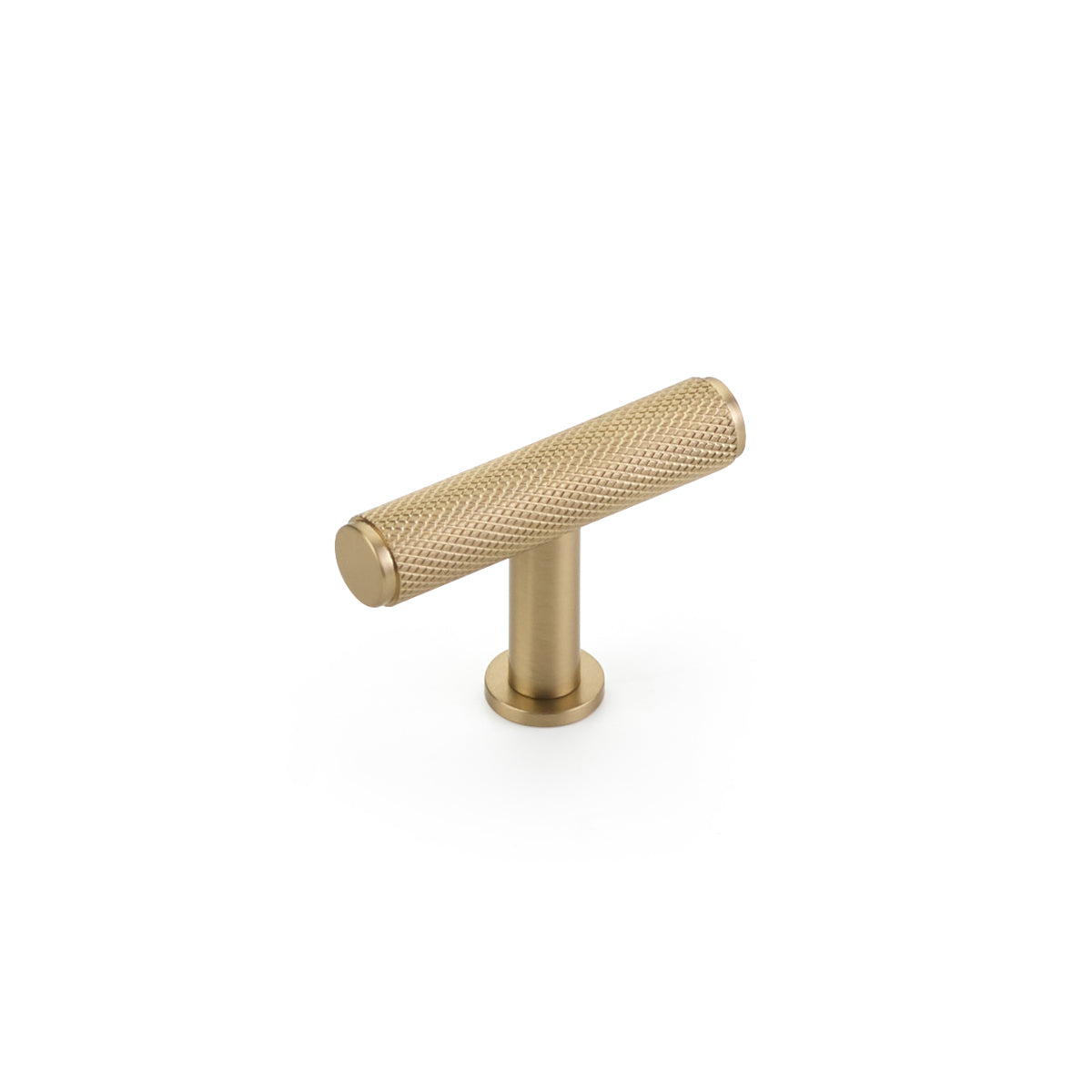 Schaub Pub House T-Knob 2" Signature Satin Brass