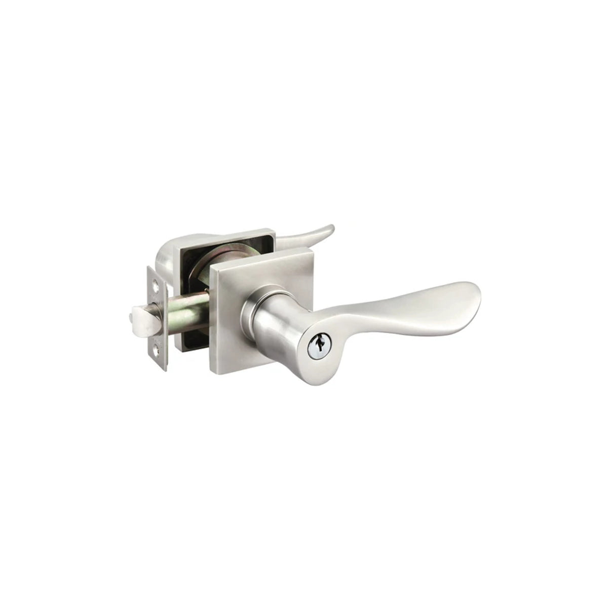 Luzern Key In Lever – keyed, satin-nickel