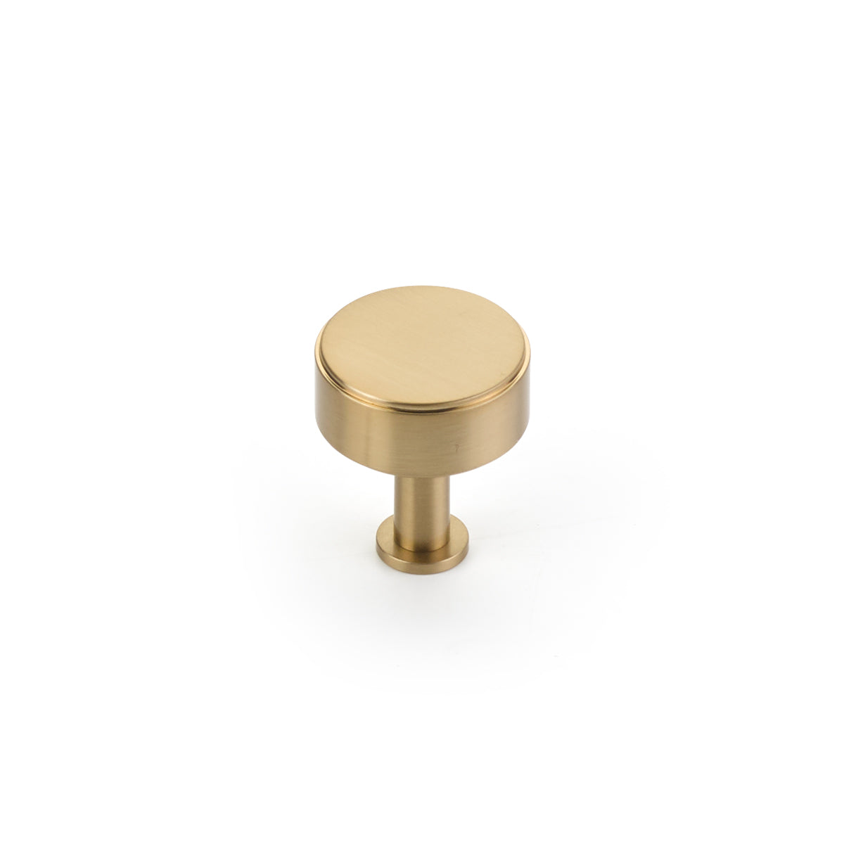 Schaub Pub House Smooth Round Knob Signature Satin Brass