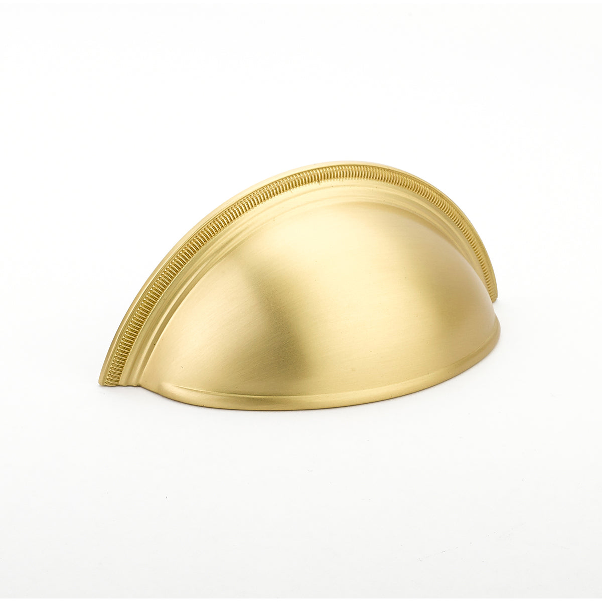 Schaub Atherton Cup Pull 3" Satin Brass