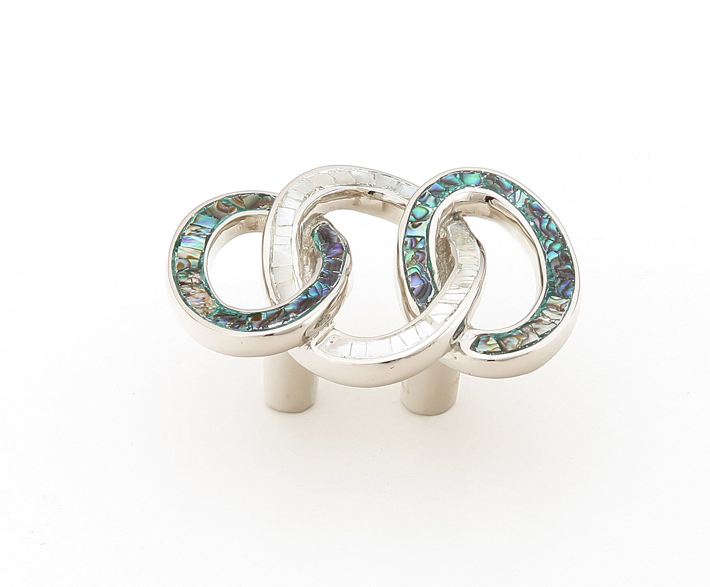 Schaub Fair Isle Circles Pull Polished Nickel