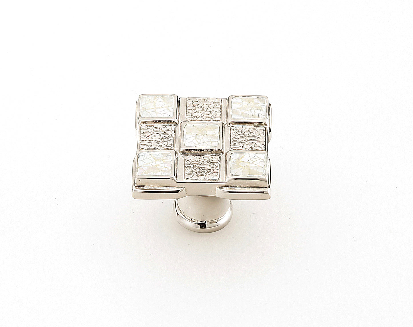 Schaub Avalon Bay Square Knob Polished Nickel