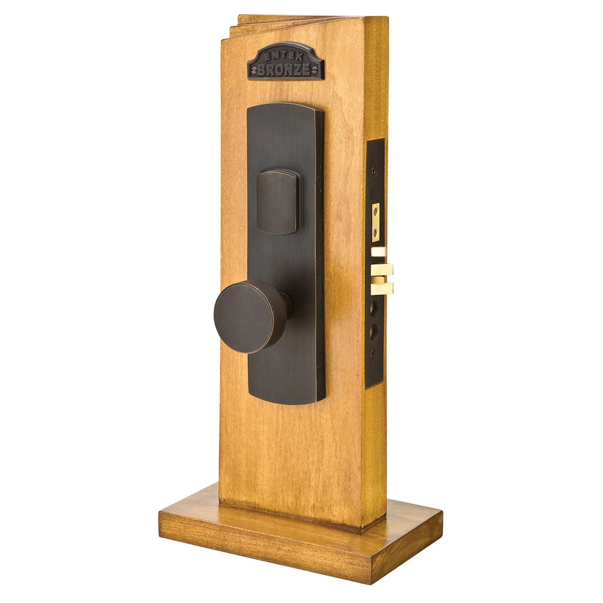 Hailey Knob-by-Knob / Lever-by-Lever Mortise Entry Set – Medium Bronze