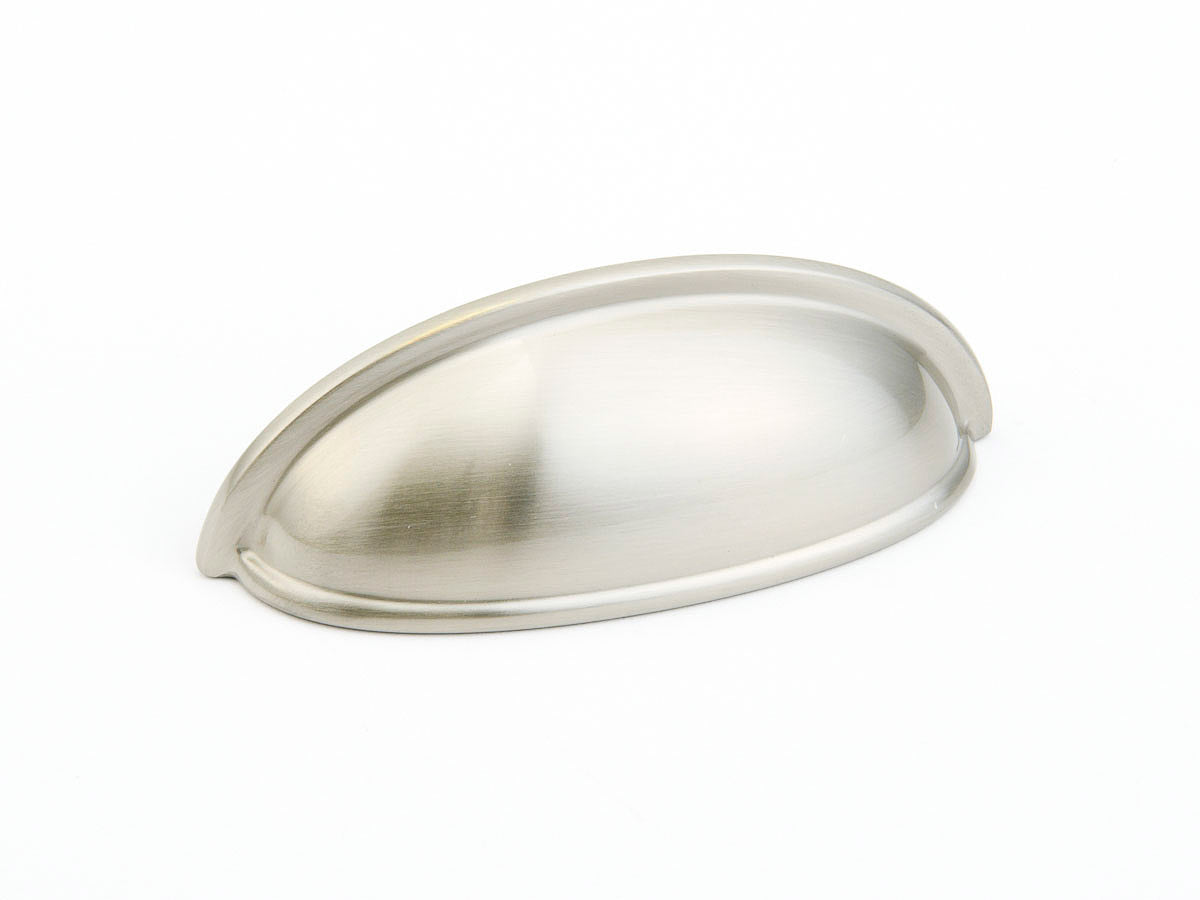 Schaub Traditional Cup Pull 3" Satin Nickel