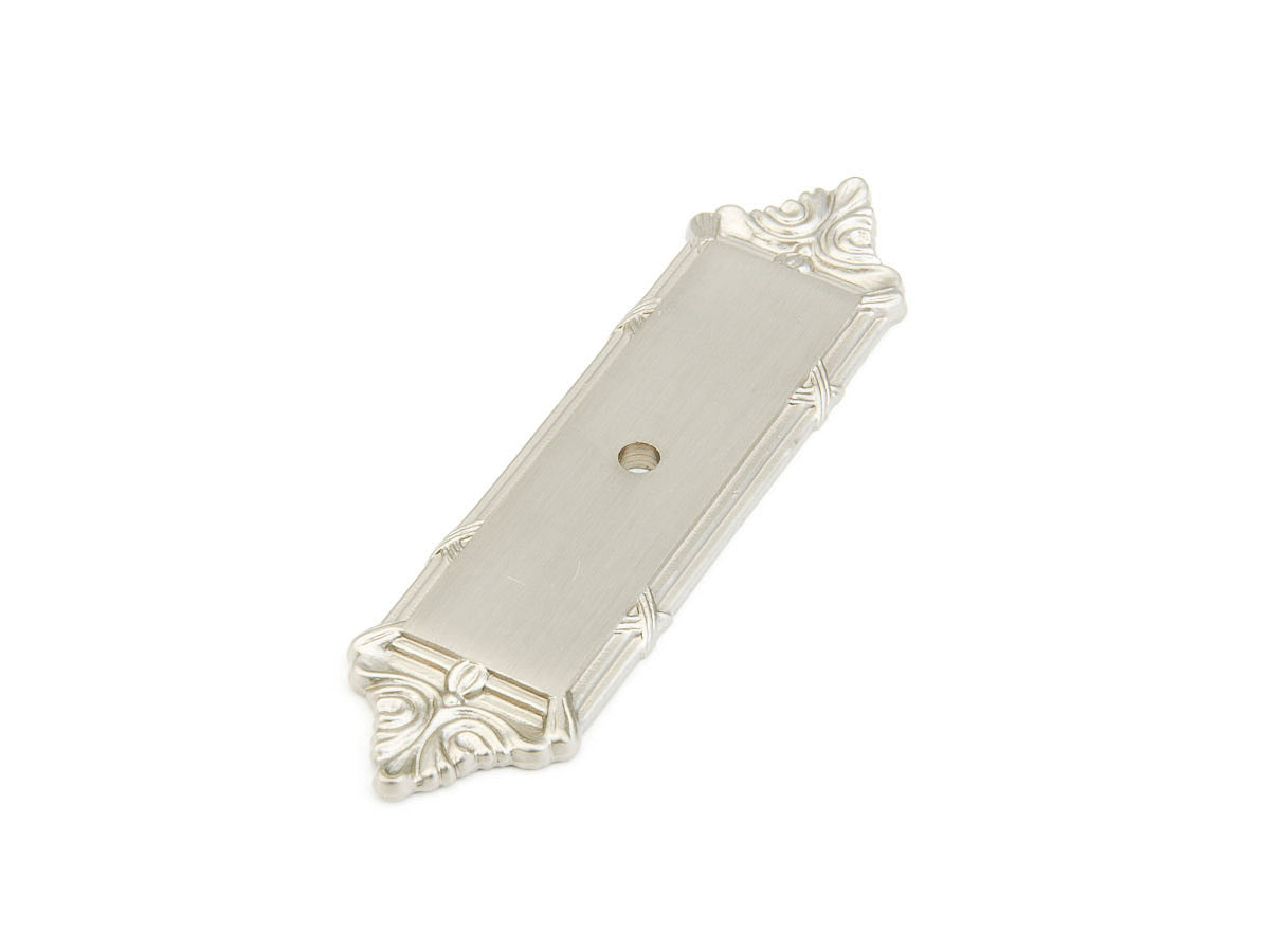 Schaub Versailles Backplate for Knob 4-1/4" Satin Nickel