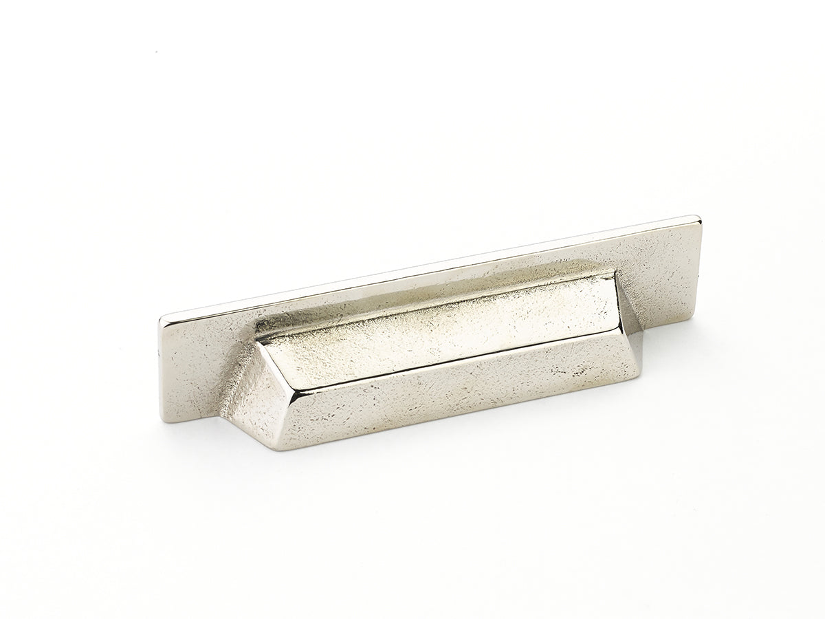 Schaub Vinci Cup Pull 96 mm Polished White Bronze