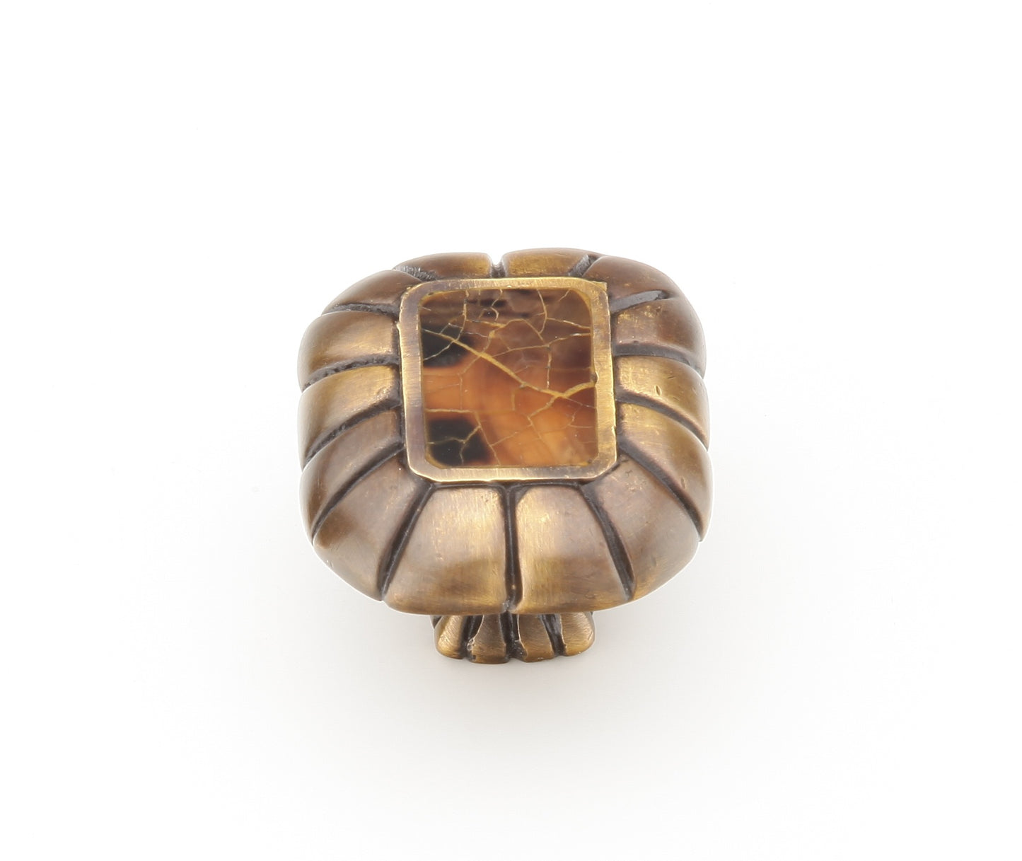 Schaub Tiger Penshell Rectangle Knob 1-1/2" x 1-1/4" 1-1/2" x 1-1/4"