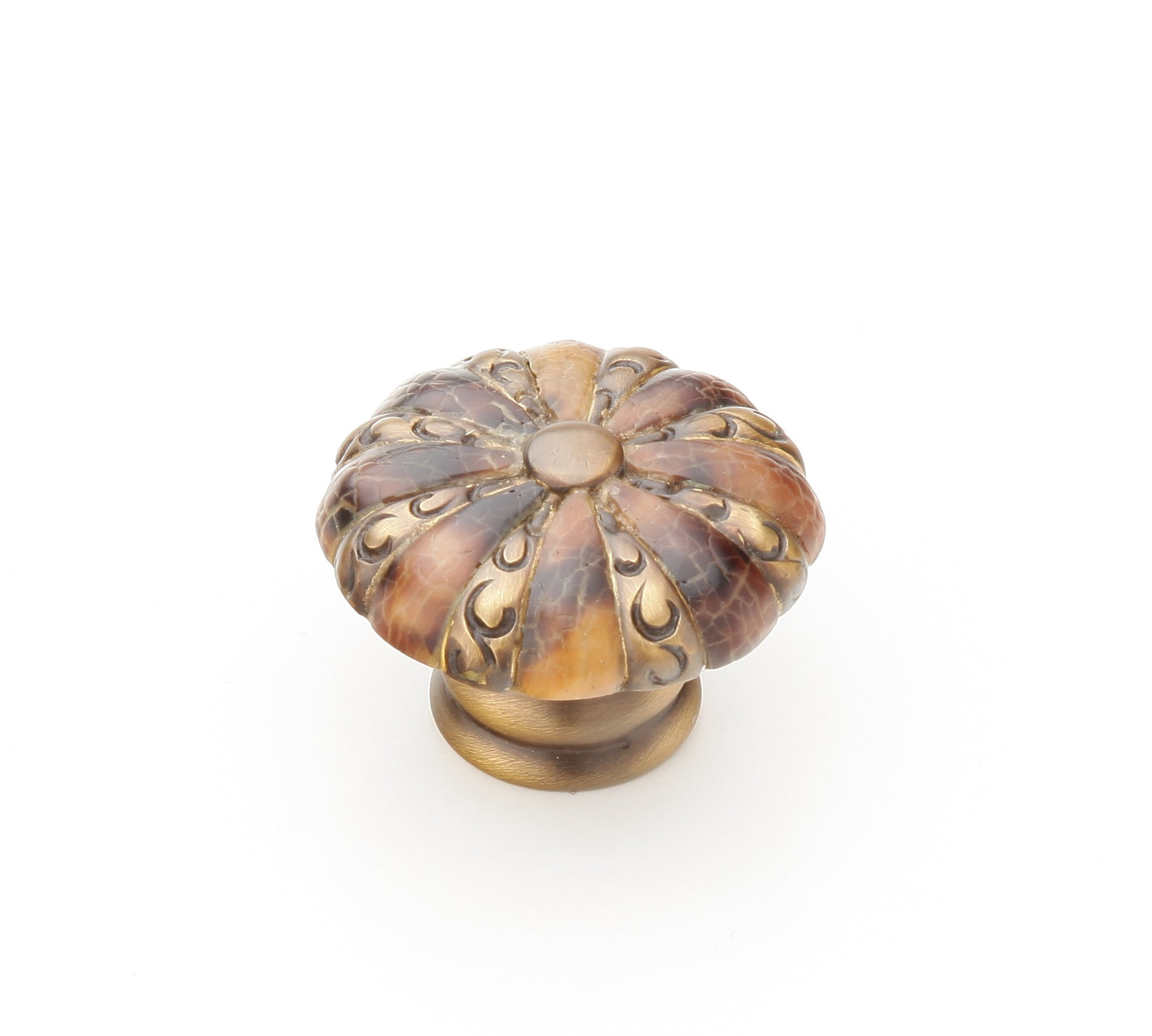 Schaub Tiger Penshell Round Knob 1-3/8" 1-3/8" dia