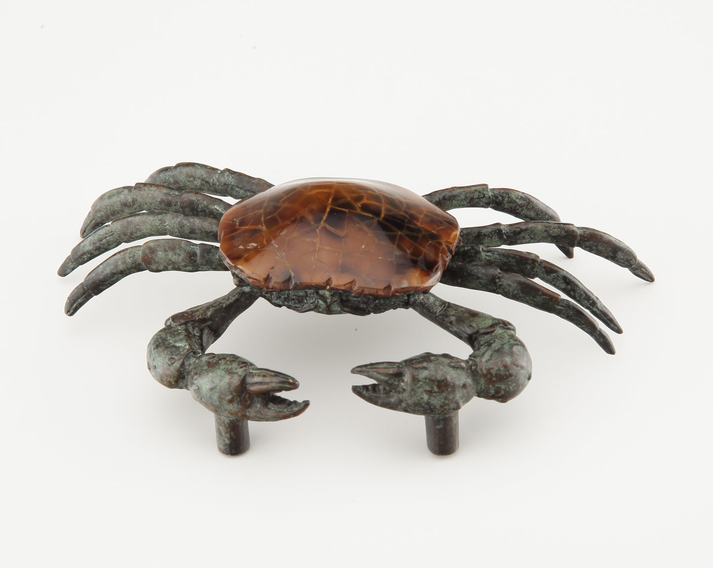 Schaub Small Sea Crab Pull 1-5/8" cc with Penshell Inlay PEN