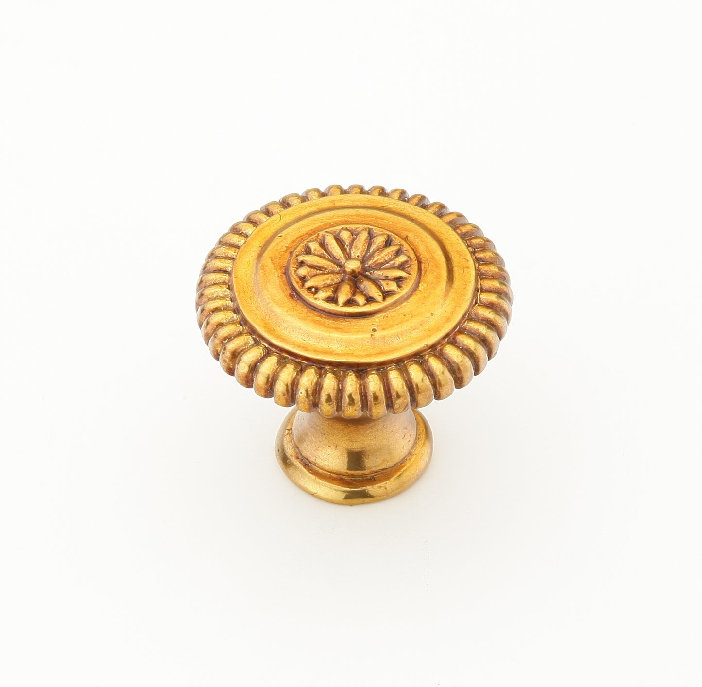 Schaub Brass Knob in Paris Brass 1-1/4" dia.. PAR