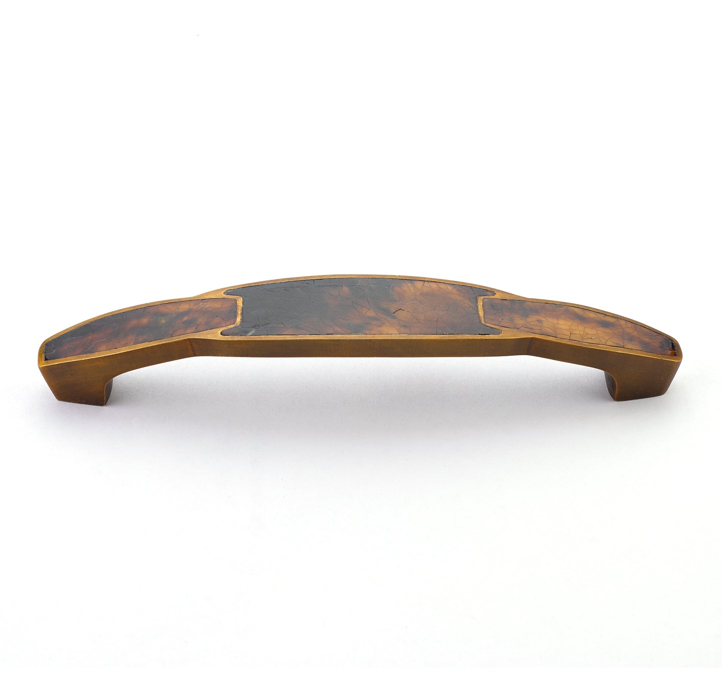 Schaub Tiger Penshell Estate Dover Pull with Tiger Penshell Inlay 6" 6" cc