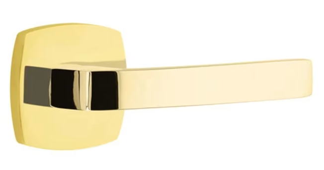 Breslin Lever Urban Modern Unlacquered Brass