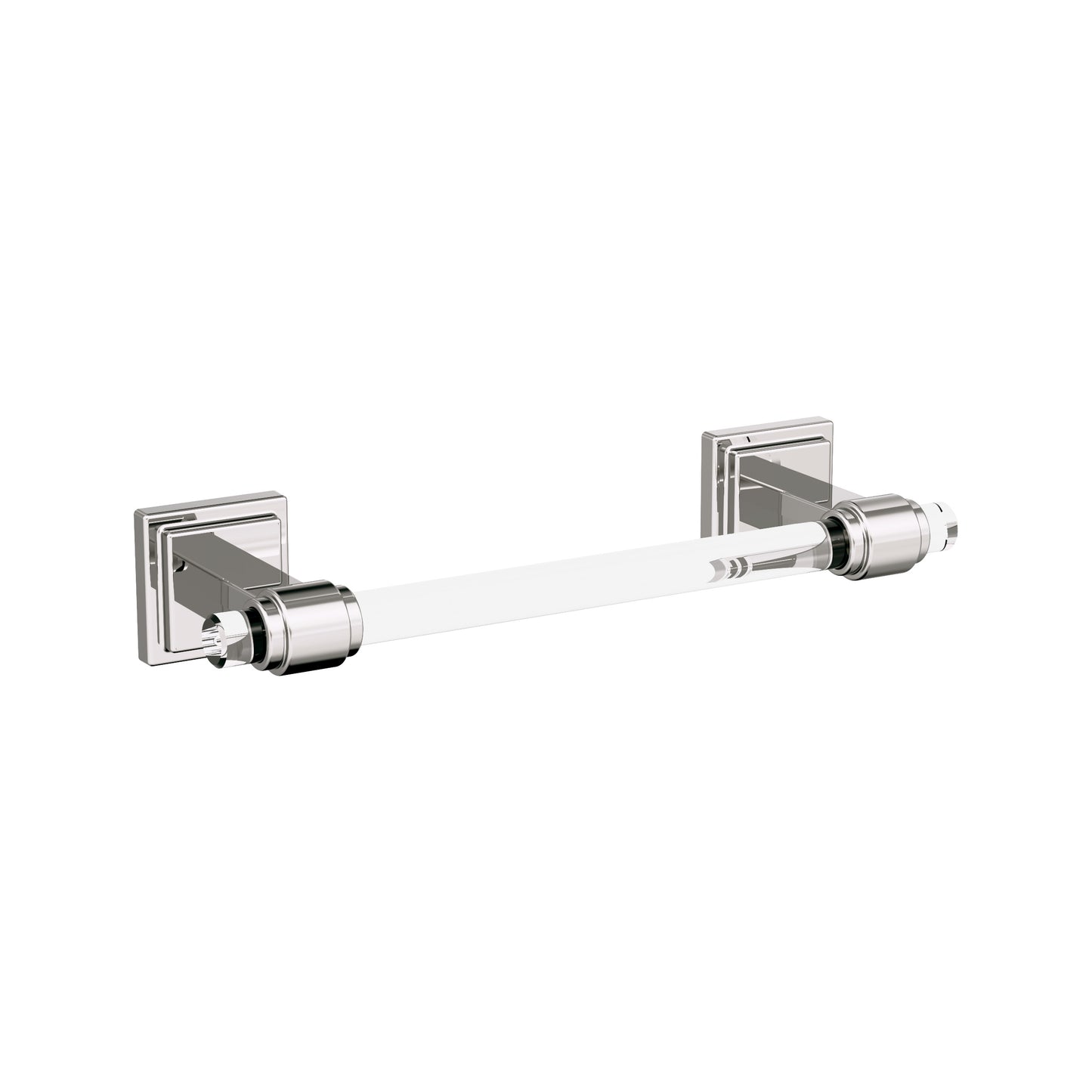 Amerock Glacio Towel Bar - 8 inch (203mm) - Clear/Polished Nickel