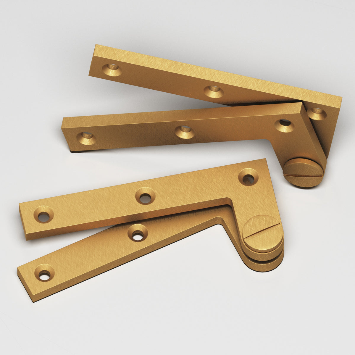 Colonial Bronze 5 Removable Screw Pivot Hinge, 4-3/8 in (Pair) - Weathered Brass