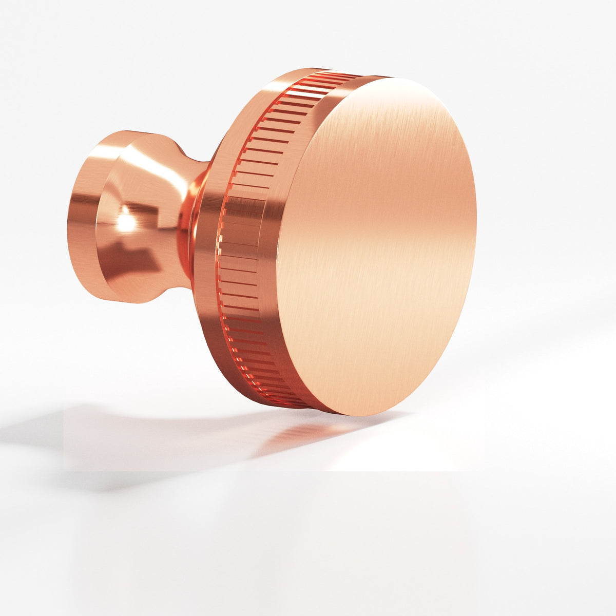 Colonial Bronze 583 Coined Sandwich Knob, 1 in Diameter - Satin Copper