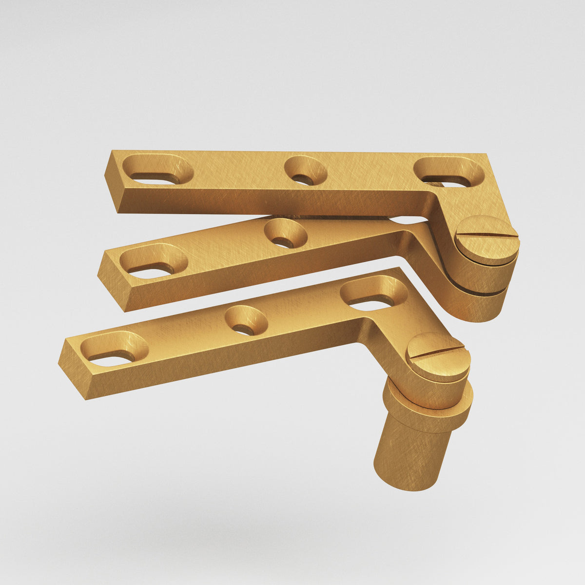 Colonial Bronze 6B Removable Screw Pivot Hinge for #8 Pivot Base (Pair) - Weathered Brass