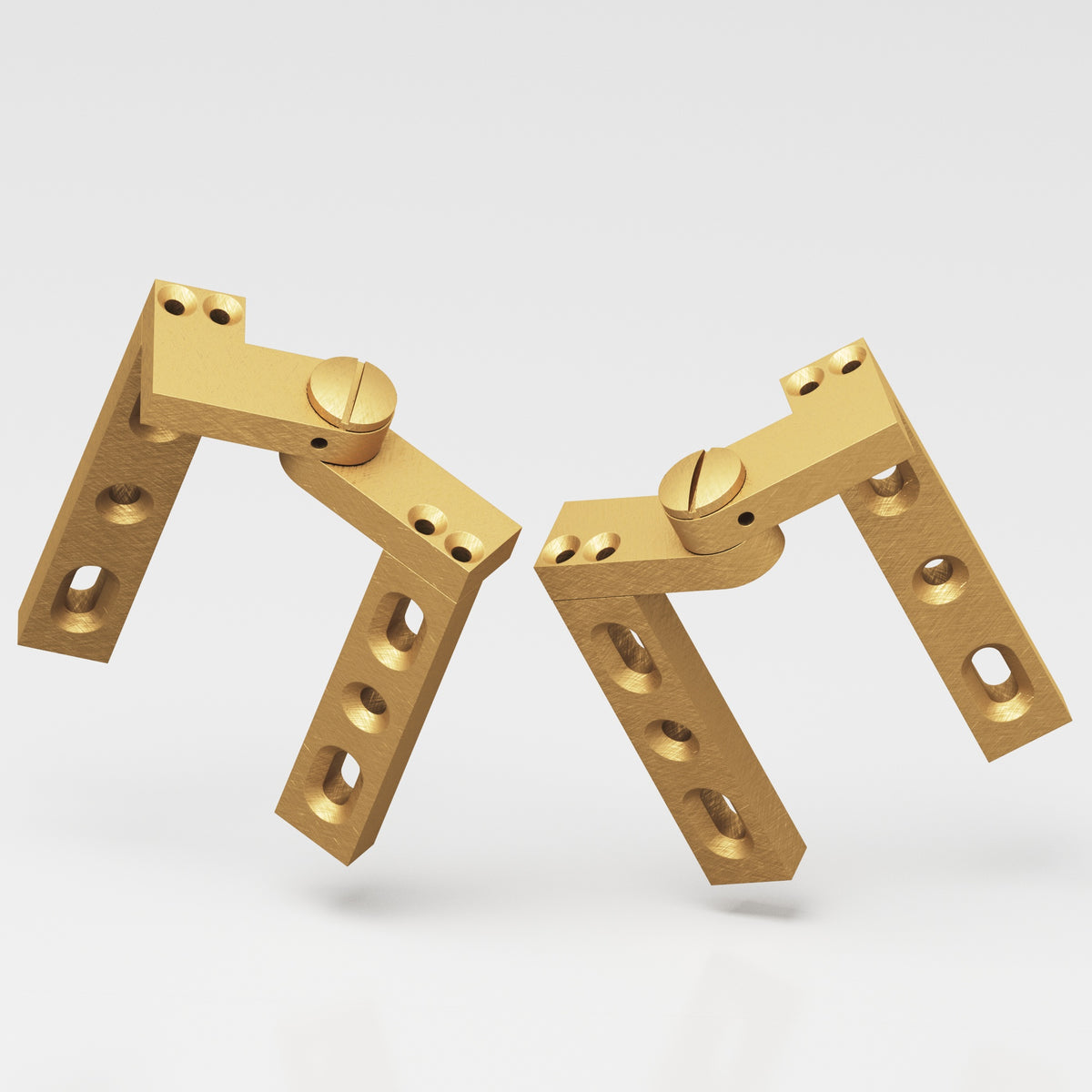 Colonial Bronze 9 Intermediate Pivot Hinge, 4 in (Pair) - Weathered Brass
