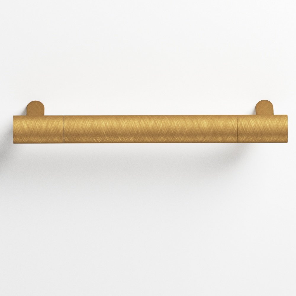 Colonial Bronze 1448 Round Pull with Straight Posts, 1/2 in Diameter - Weathered Brass