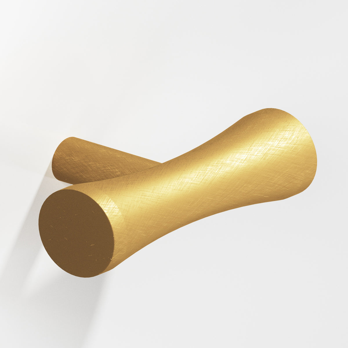 Colonial Bronze 540 Hourglass T-Knob with Straight Post, 2 in - Weathered Brass