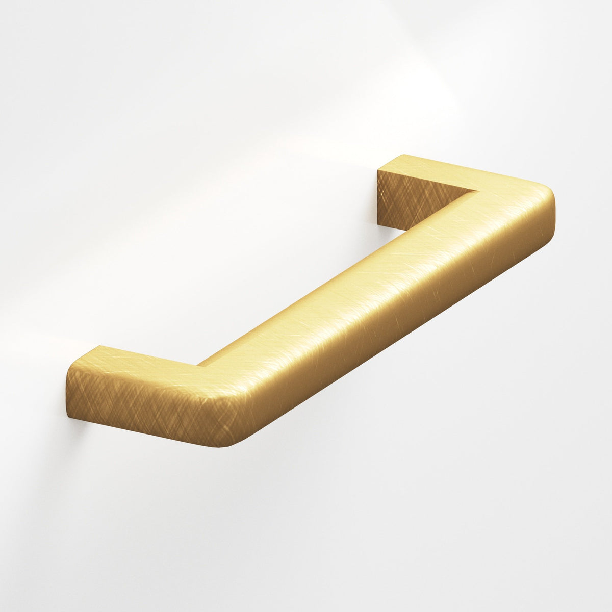 Colonial Bronze 785 Square Pull with Rounded Back and Radiused Edges - Weathered Brass