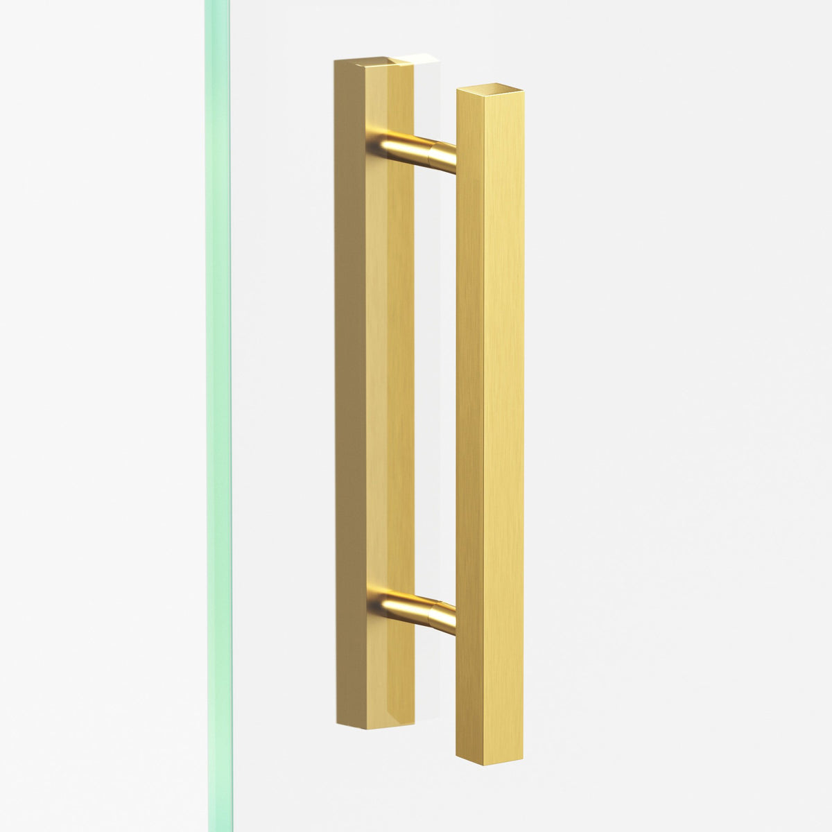 Colonial Bronze 254 Rectangular Pull with Straight Posts, 3/4 x 1/2 in Cross Section - Back-to-Back Shower Door Pull Kit