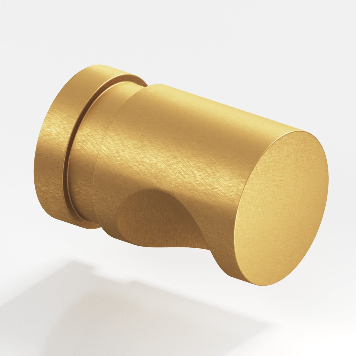 Colonial Bronze 143 Grooved Cylinder Knob, 1 in Diameter - Weathered Brass