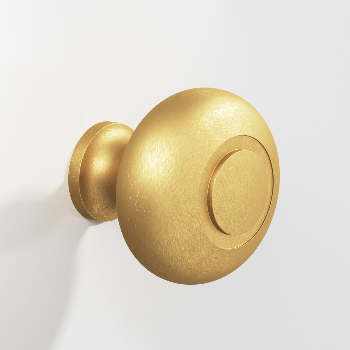 Colonial Bronze 1920BB Round Ringed-Face Back-to-Back Shower Door Knob Kit, 1-1/4 in Diameter - Weathered Brass