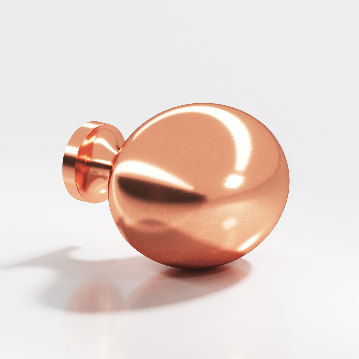 Colonial Bronze 198 Oval Egg Knob, 1-1/4 x 1 in - Satin Copper
