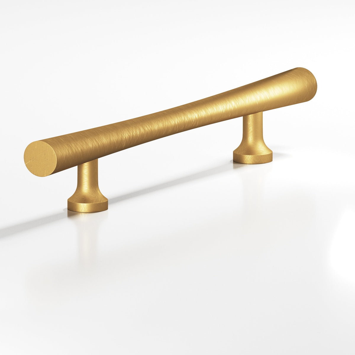 Colonial Bronze 292 Hourglass Pull with Flared Posts, 3/4 in Diameter - Weathered Brass