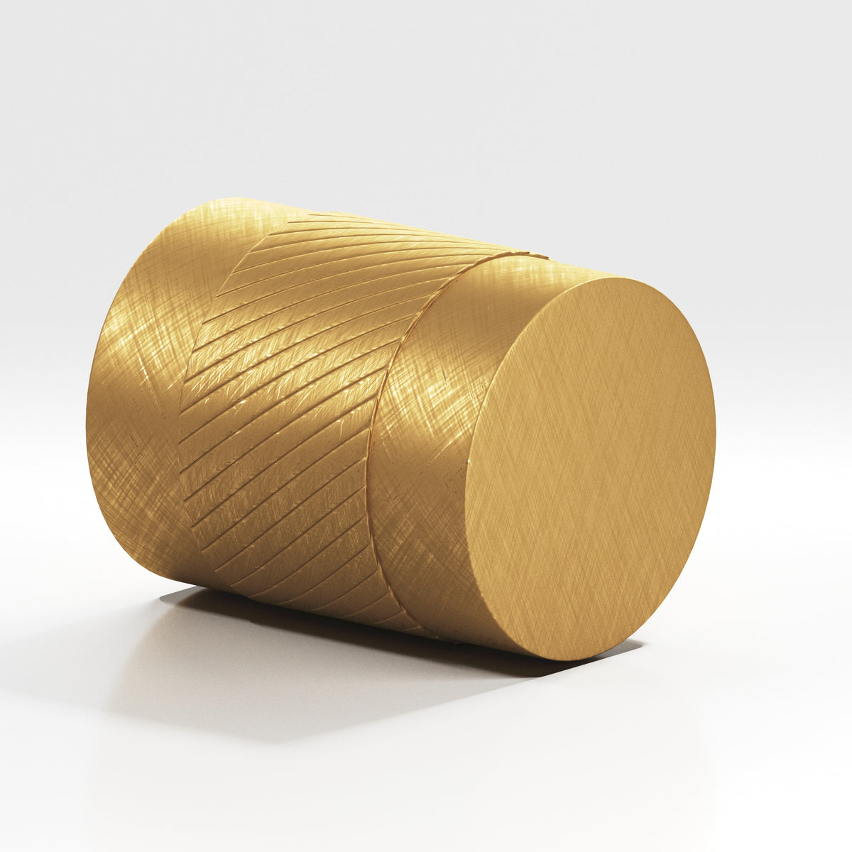 Colonial Bronze 548 Knurled Cylinder Knob, 3/4 in Diameter - Weathered Brass