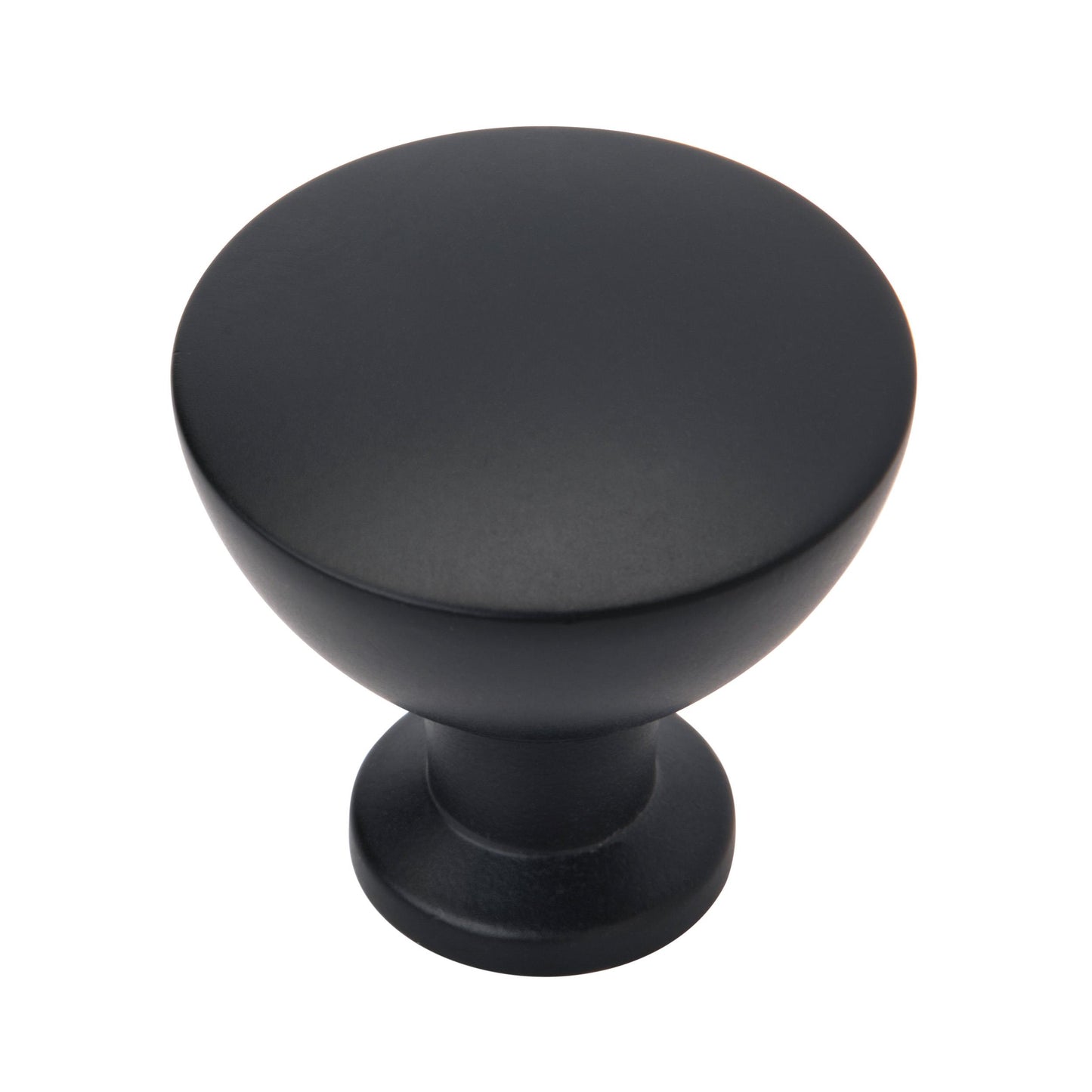 Amerock Grail Knob - 1-1/4 inch (32mm) Diameter - Matte Black