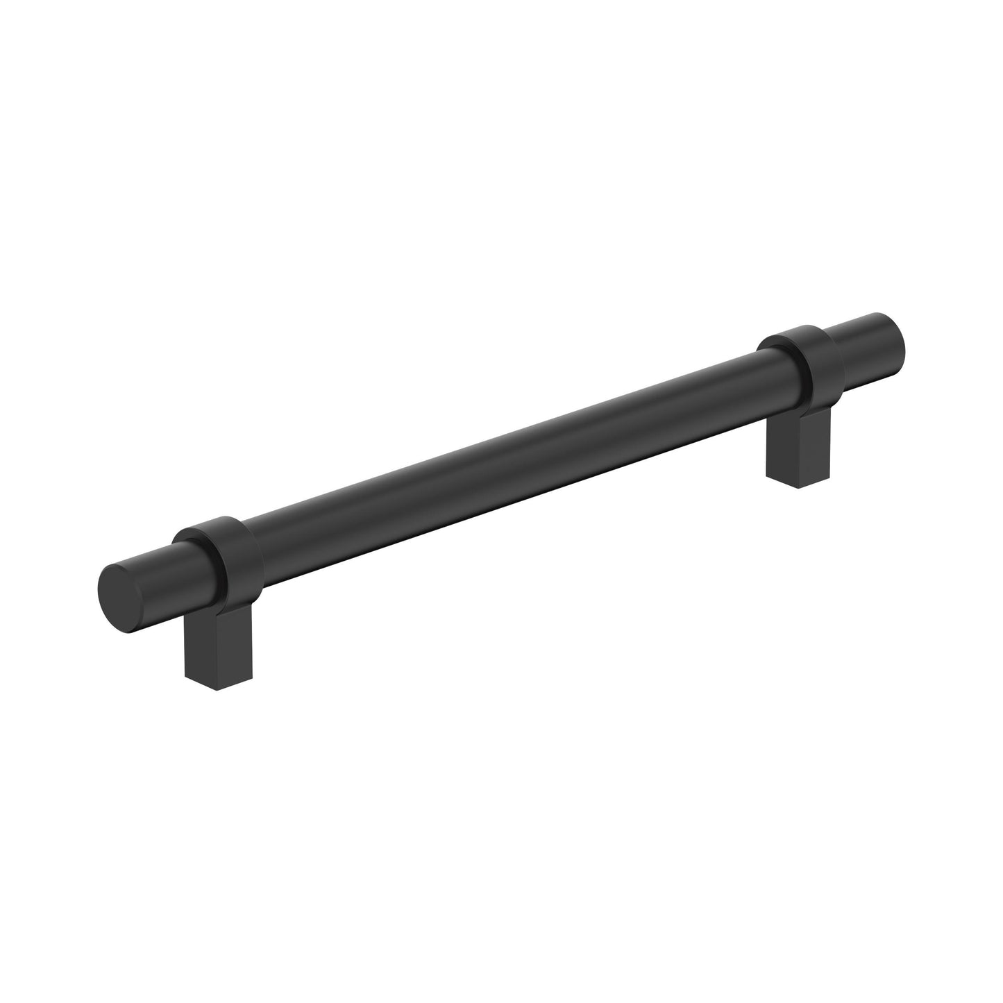 Amerock Central Pull - 6-5/16 inch (160mm) CTC - Matte Black