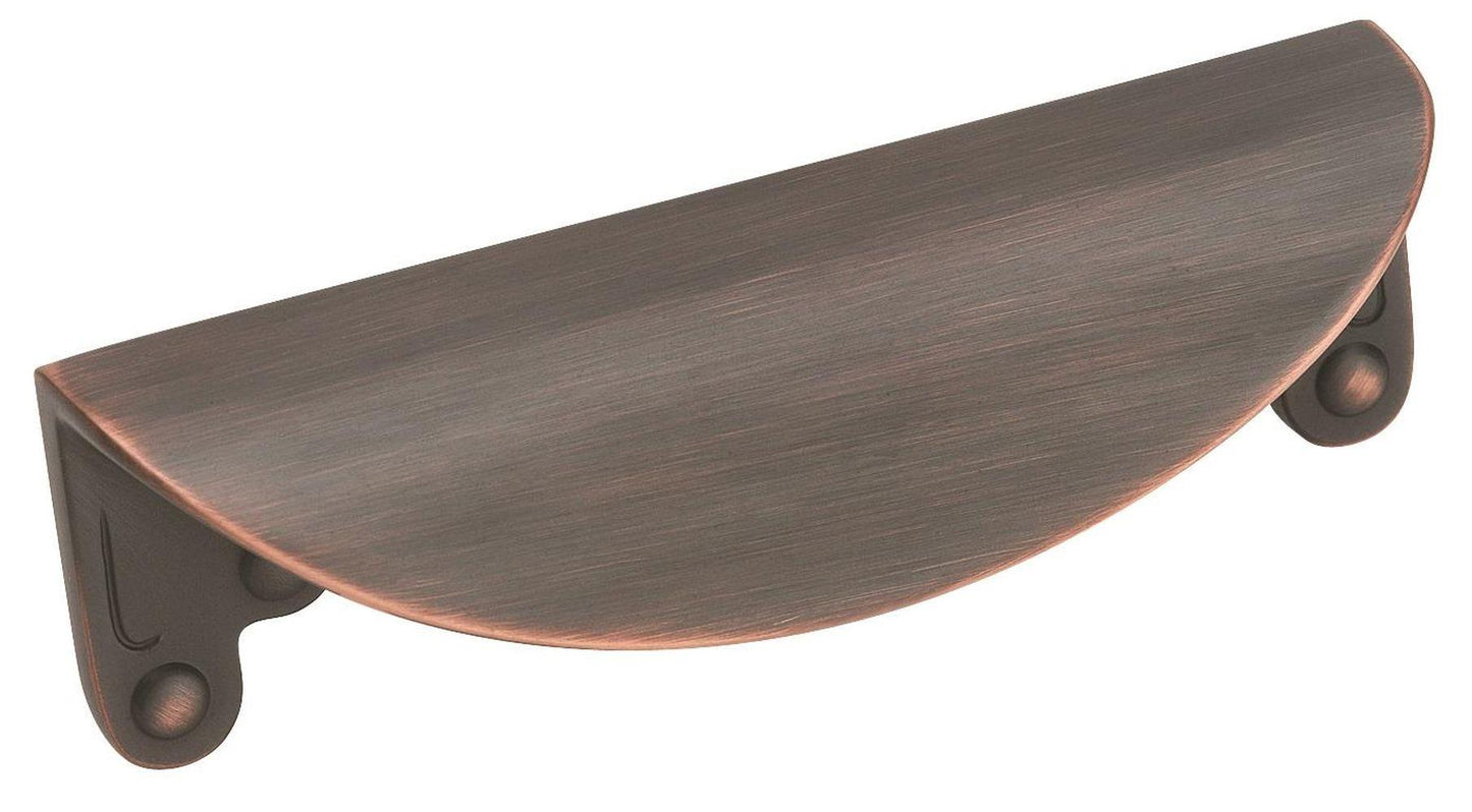 Amerock Inspirations Cup Pull - 3 inch (76mm) CTC - Oil-Rubbed Bronze