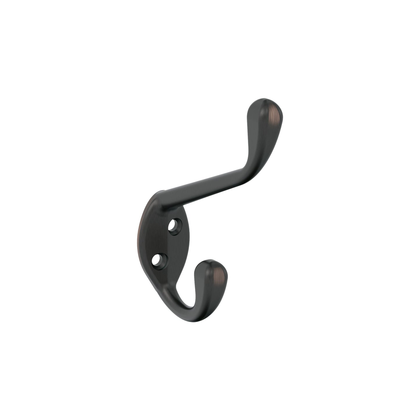 Amerock Noble Decorative Hook - Double Prong - Oil-Rubbed Bronze
