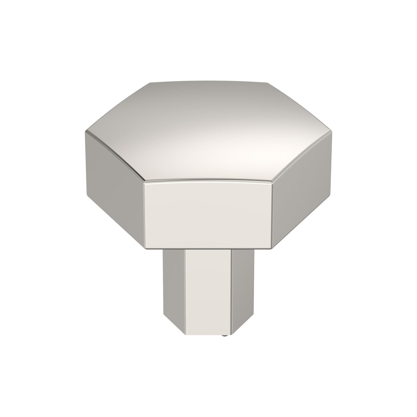 Amerock Caliber Knob - 1-1/4 inch (32mm) Diameter - Polished Nickel