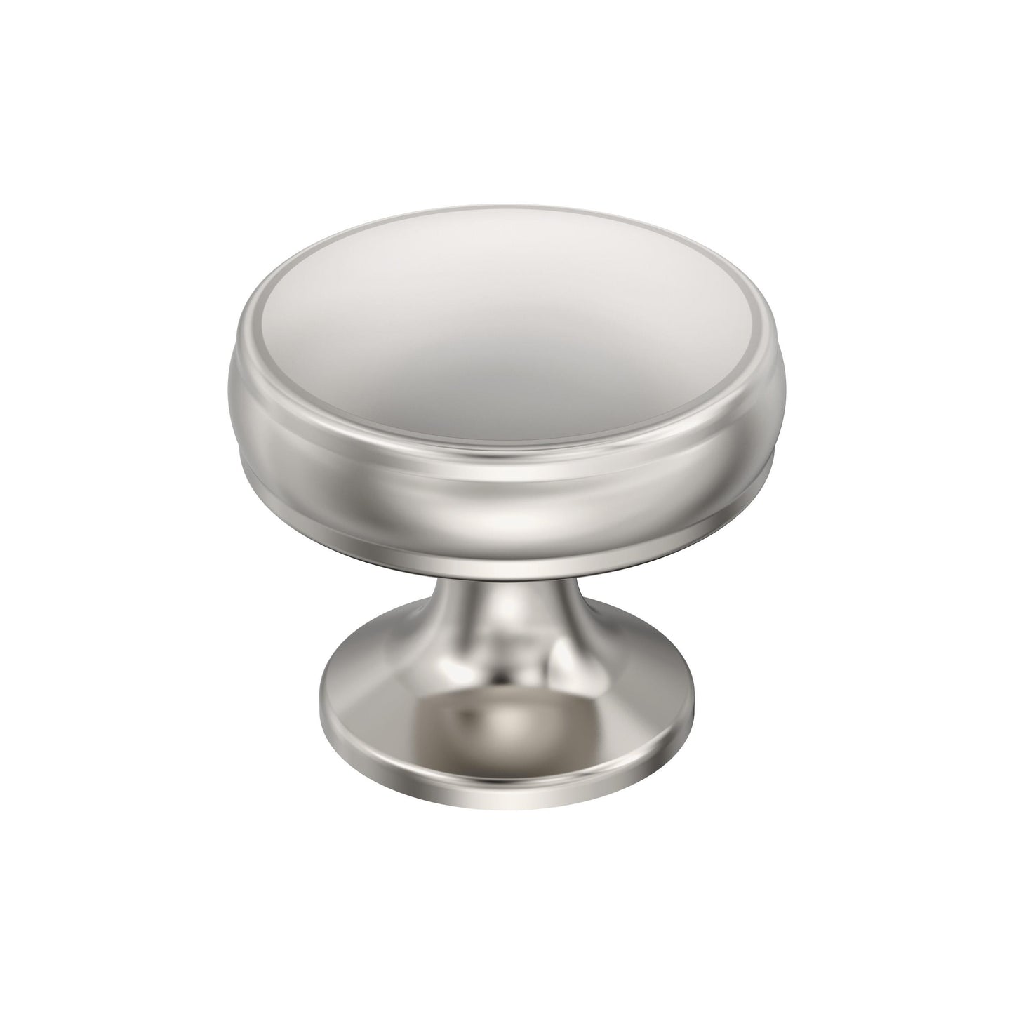 Amerock Renown Knob - 1-1/4 inch (32mm) Diameter - Polished Nickel