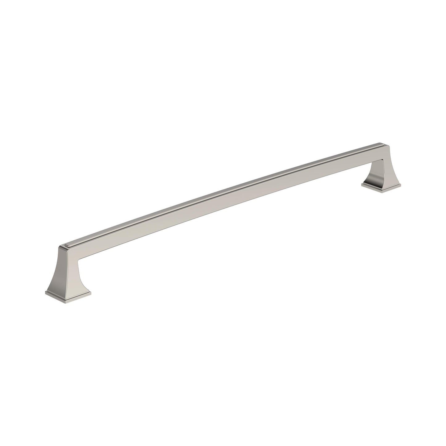 Amerock Mulholland Pull - 12-5/8 inch (320mm) CTC - Polished Nickel