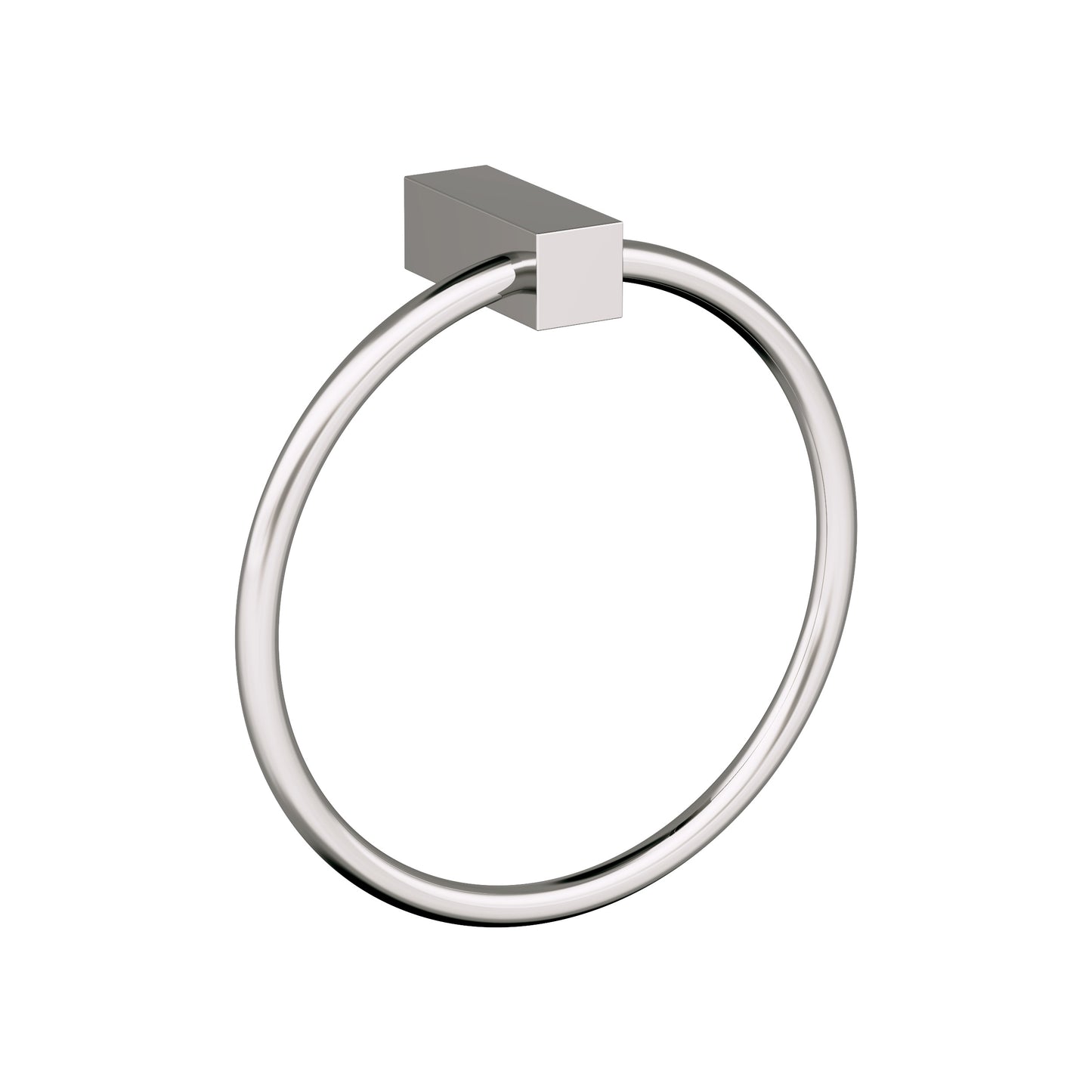 Amerock Monument Towel Ring - 6-1/2 inch (165mm) Width - Polished Nickel