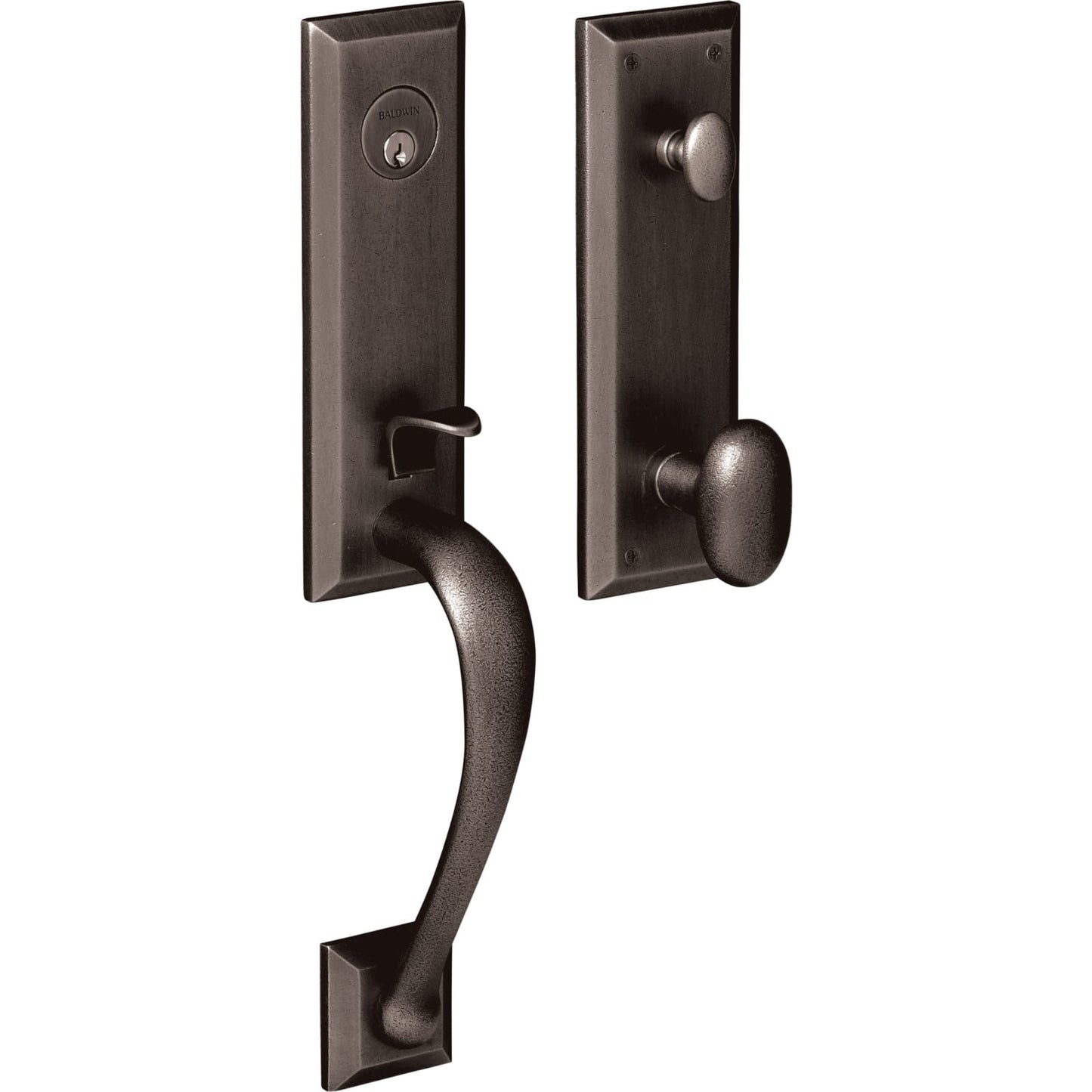 85352 Cody 3/4 Escutcheon Handleset with Knob in Distressed Oil Rubbed Bronze
