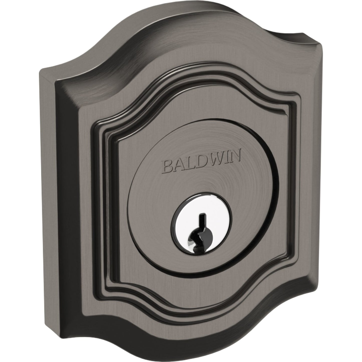 Baldwin Estate 8237 Bethpage Deadbolt in Lifetime (PVD) Graphite Nickel