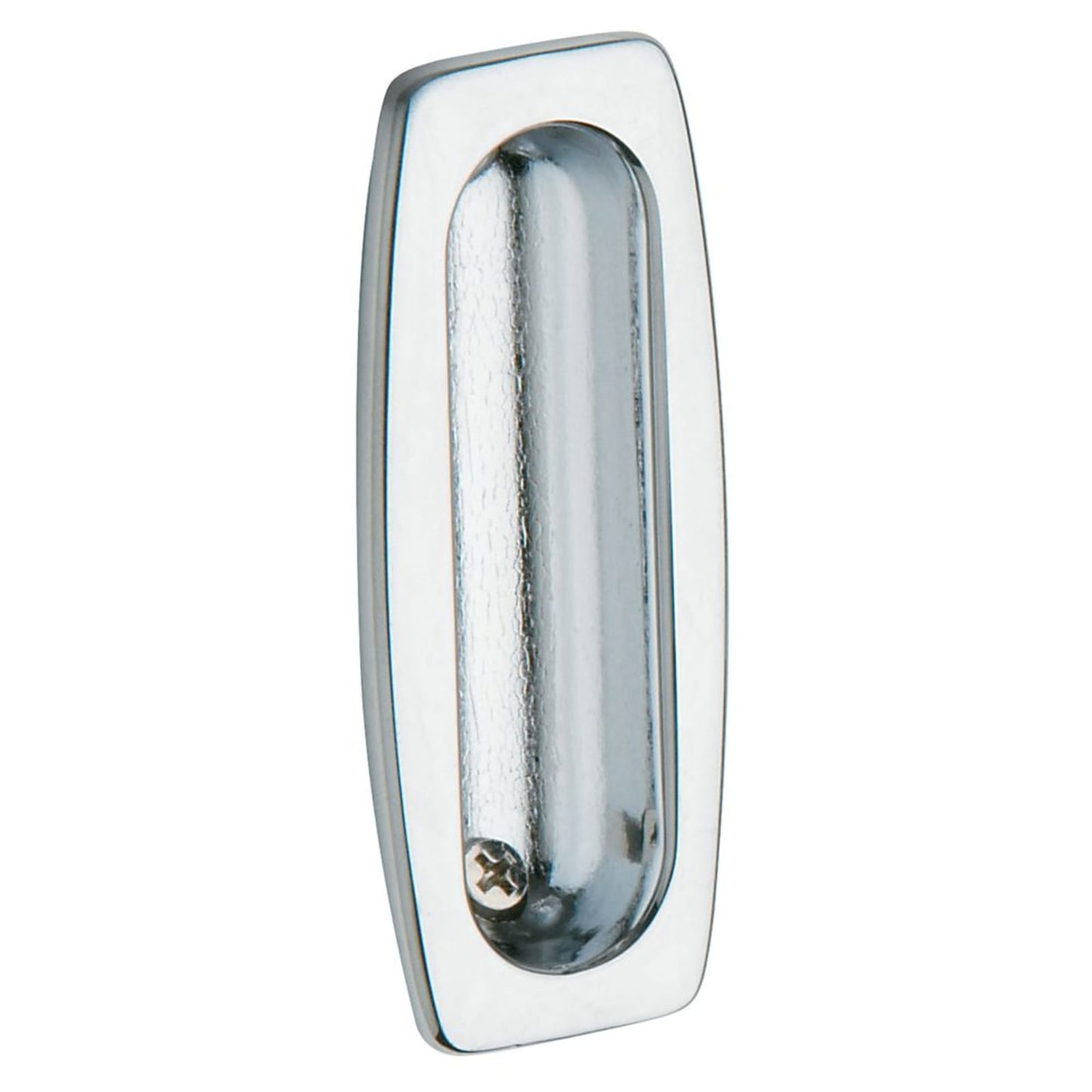 Baldwin Flush Pull in Polished Chrome