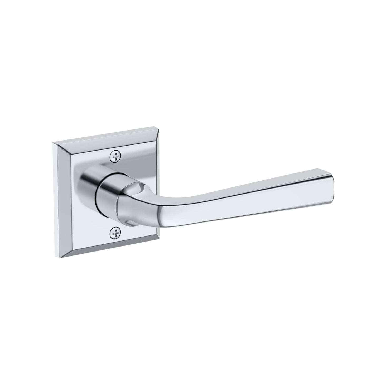 Baldwin Reserve Kingvale Lever, Traditional Square Rose, Polished Chrome