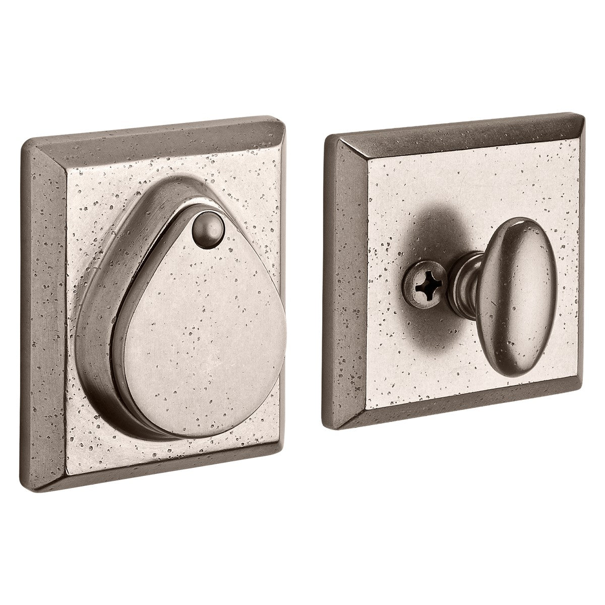 Baldwin Reserve Rustic Square Deadbolt - finish 492