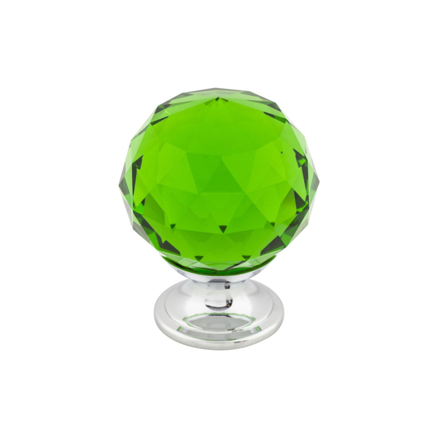 Top Knobs Green Crystal Diameter Round Knob